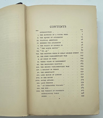 1917 Life of John Wilkes Biography by Horace Bleackley First Edition Radical MP - Picture 7 of 17