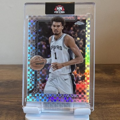 2024-25 Topps Chrome Victor Wembanyama Rookie X-Fractor #221 Spurs