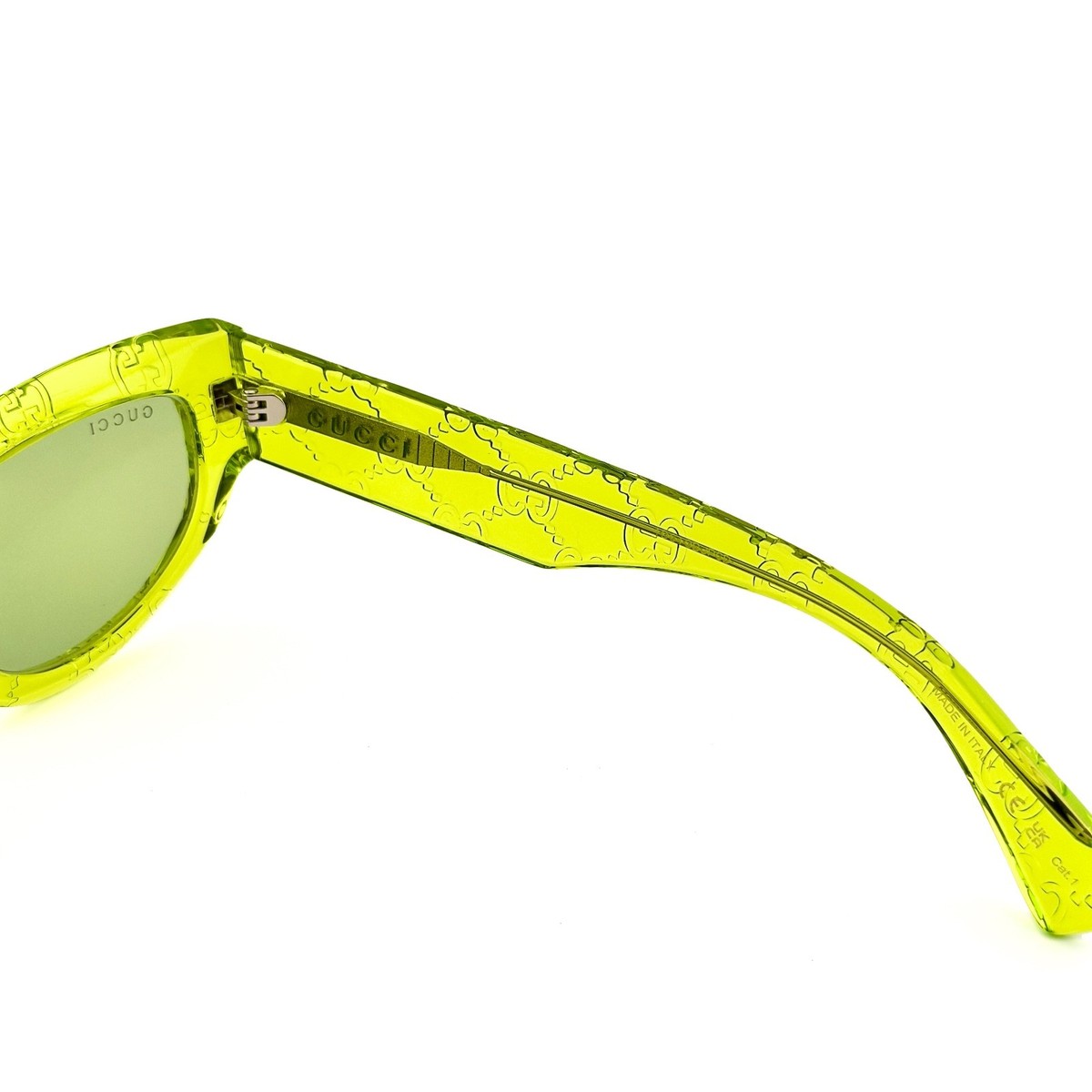 GUCCI GG1834S Crystal Green Guccissima 1834 GG Motif Sunglasses