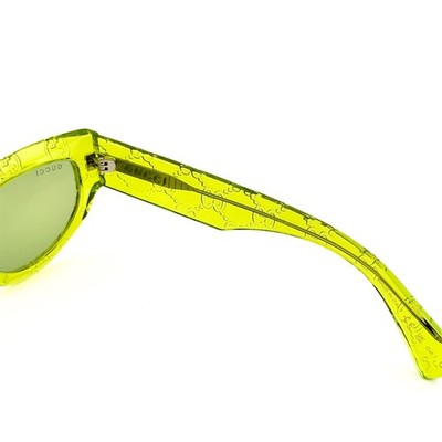 GUCCI GG1834S Crystal Green Guccissima 1834 GG Motif Sunglasses