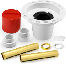 Freestanding Tub Drain, Freestanding Bathtub Drain with PVC Adapter and Brass Pi