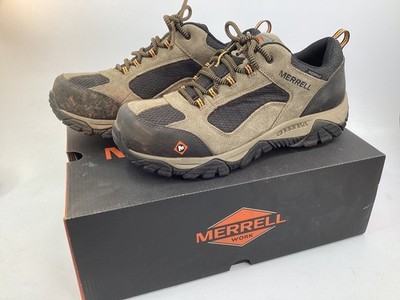 Merrell Moab Onset WP CT tan Mid Waterproof Hiking Boot Mens Size 9.5  (A1)