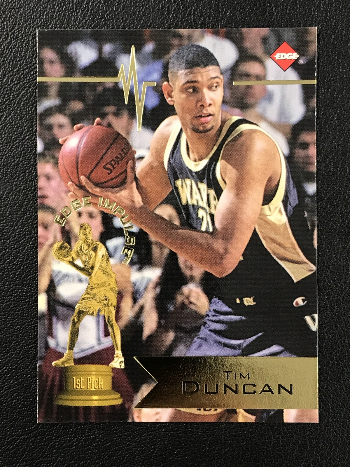 1997 Collector's Edge Impulse #1 Tim Duncan Gold San Antonio Spurs
