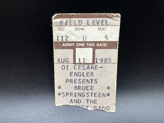 1985 BRUCE SPRINGSTEEN CONCERT TICKET THREE RIVERS STADIUM AUG. 11