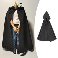 Umhang Mit Kapuze Cape 1/6 Skala Dekoration Soldat Spielzeug Langer Umhang Mit