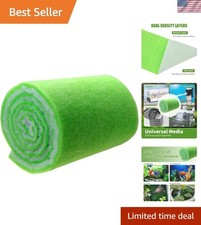 Cut-to-Fit Dual Density Filter Floss Roll - Essential for Fish Tank Filtration