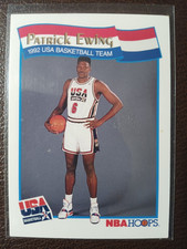 PATRICK EWING 1992 USA BASKETBALL TEAM 1991 NBA HOOPS CARD #53