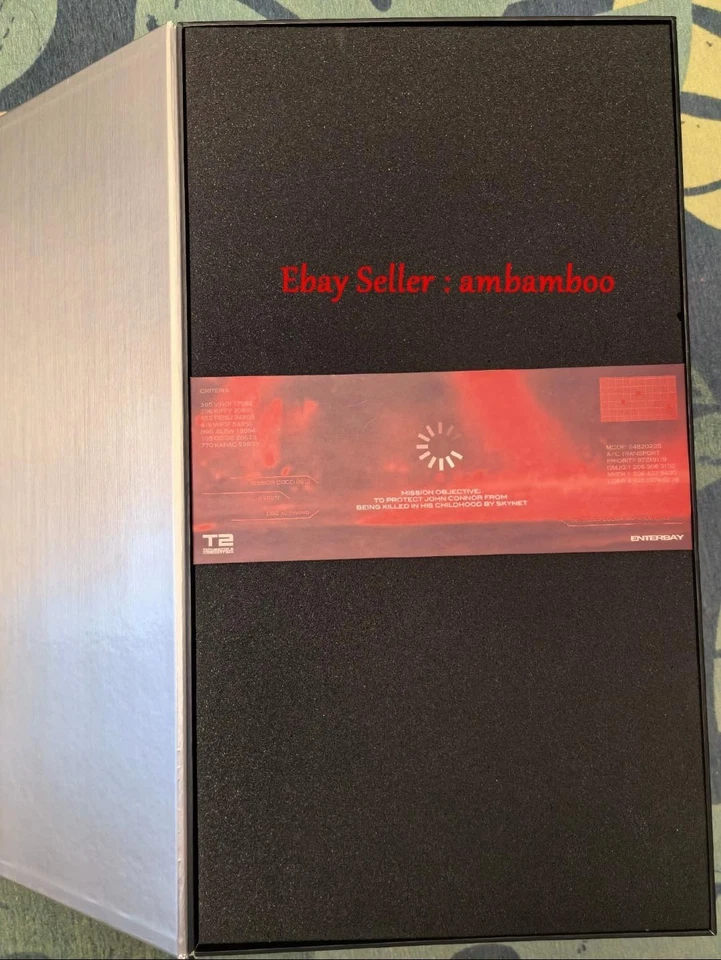 Enterbay Terminator 1/4 T-800 Arnold Action Figures Model Silver Box Collection - Image 4 of 4