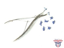 New Premium German Dental Crown Gripper Pliers with 12 extra Silicone Tips