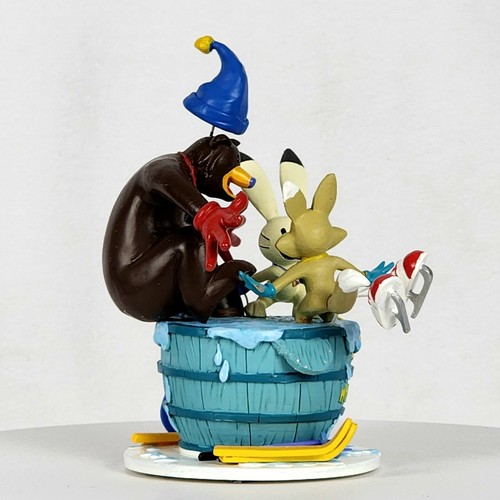 2002 Salt Lake Olympic Winter Games Hot Tubbing Mascots Figurine w/Original Box - Picture 3 of 13