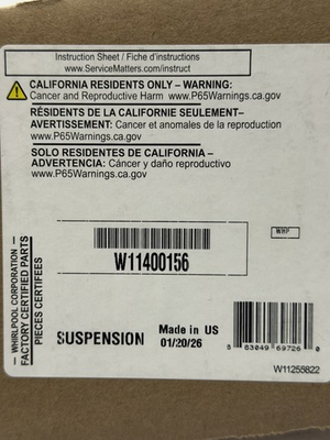 #ad W11400156 Damper Asm Vert Susp for Whirlpool Washer Genuine OEM $35.00