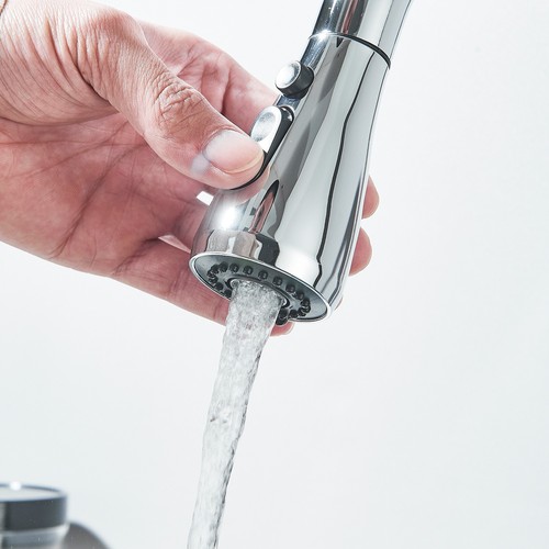 360° Kitchen Sink Mixer Taps Pull Out Spout Spray Single Lever Modern Mono Tap - Picture 59 of 106