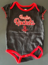 Houston Rockets 12 Months one-pieces, Baby Bodysuit, Black