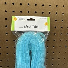 Floral Garden Mesh Tube Teal 36 ft.