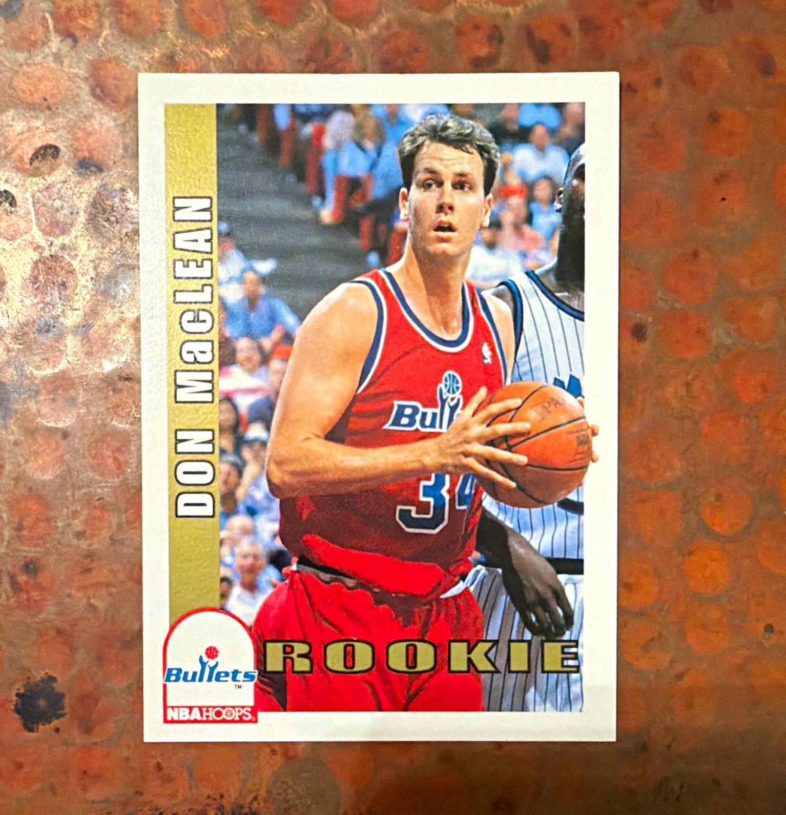 NBA Hoops Don MacLean Rookie #478 Washington Bullets Basketball Trading Card