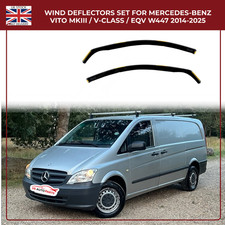 2 Pcs Wind Deflectors Fits Mercedes Vito MKIII , V-Class & EQV W447 2014 - 2025