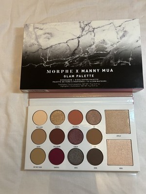 Brandneu verpackt Morphe X Manny Mua Glam Lidschatten und Highlighter Palette