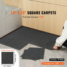 Carpet Tiles Peel & Stick Self Adhesive Soft Floor Squares Bedroom Living Room