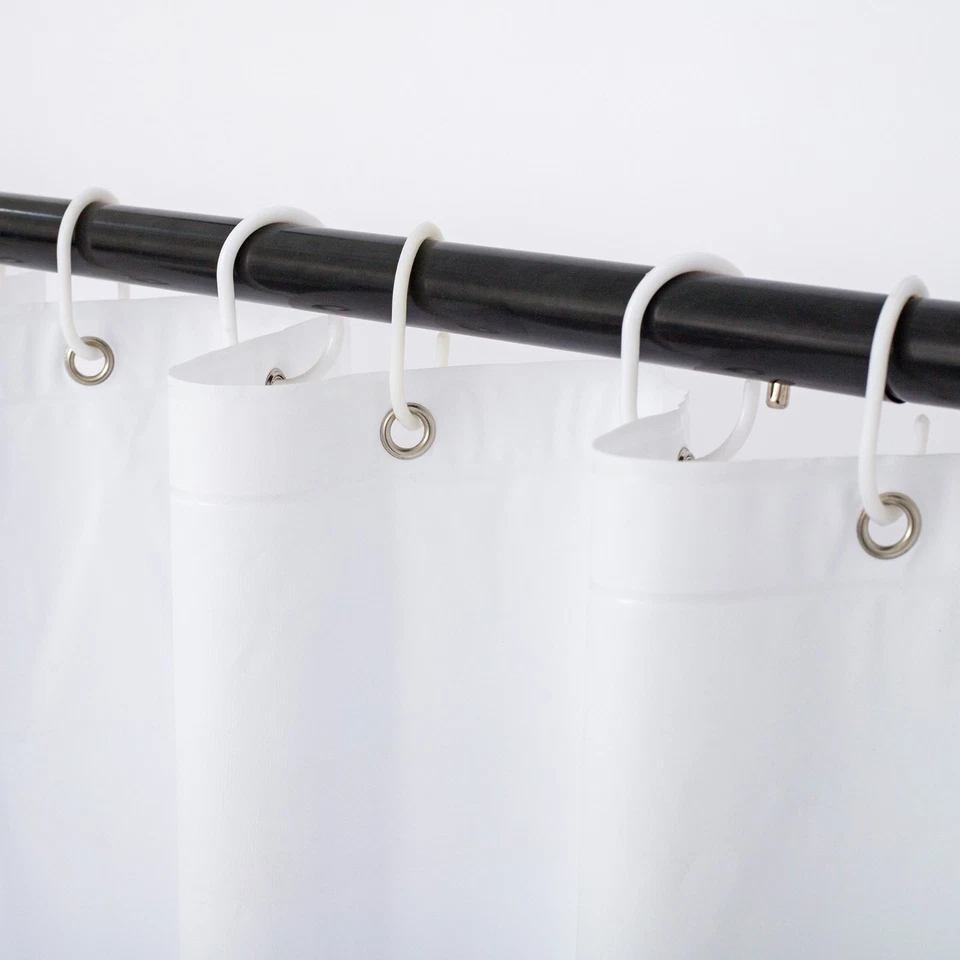 Forro de cortina de ducha blanco resistente al moho PEVA 70x72" RAY STAR Foto 2 de 4