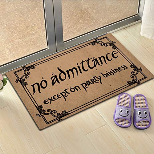 Funny Welcome Rugs for Entryway Front Porch Rugs No Admittance Except On Party - Picture 5 of 8
