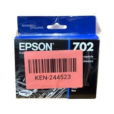 Epson 702 Black Ink Cartridge Standard Capacity Genuine Exp 05/27