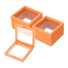 15 Pcs Press on Nail Storage Box Packaging Box, Orange