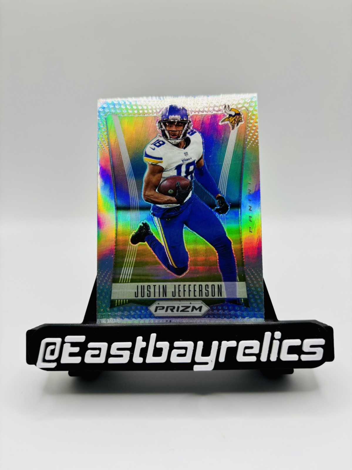 2022 Panini Prizm - Prizm Flashback Justin Jefferson #PF-10 Silver Prizm VIKINGS