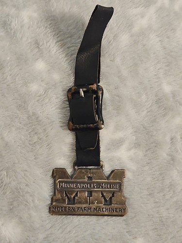 Vintage Minneapolis Moline MM Modern Farm Machinery Watch Fob With Strap