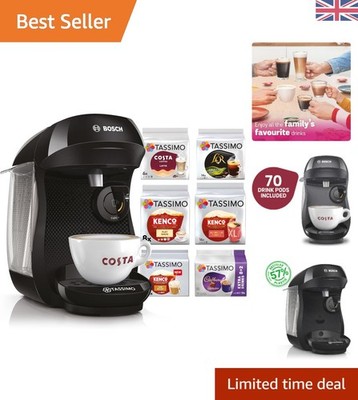 Tassimo by Bosch Style Friendly Pod Kaffeemaschine mit 70 Kenco Getränke Starter