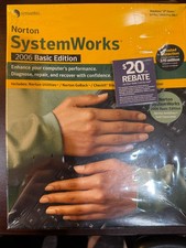 Norton Systemworks 2006 Basic Edition Disk Symantec Anti Virus Windows XP
