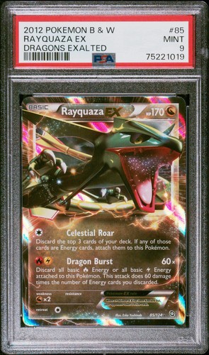 Rayquaza-EX graded PSA 9 for sale on eBay