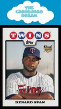 Denard Span 2008 Topps #621 Minnesota Twins Baseball Card