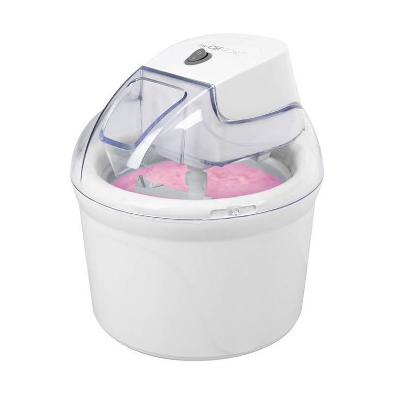 Machine à glace double bac Clatronic pour deux parfums simultanés