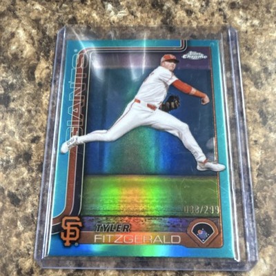 Topps 2024 Chrome Tyler Fitzgerald Giants teal parallel #30 serial /299