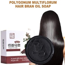 Natural Polygonum Soap Shampoo Essence Hair Darkening Acarid |U.S Shampoo Q6Z0