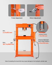 50 T Hydraulic Shop Press Hydraulic Press with Press Plate for Bending