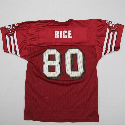 Vintage Jerry Rice Jersey YOUTH Boys L (14-16) #80 San Francisco Champion USA - Picture 2 of 10