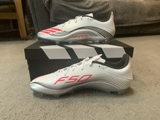 Messi Adidas F50 Football Boots UK Size 11 (Silver,Pink)