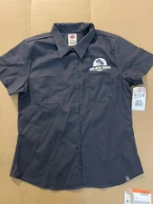 DICKIES Golden Road Brewery Brewed and Canned in LA Beer Button Shirt Medium