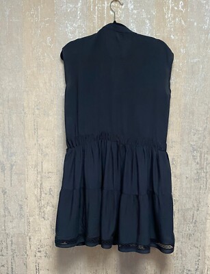 lucky lace inset dress Lucky Brand Lace Inset Dress Navy sz S in