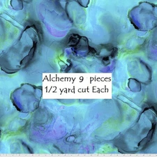 Alchemy Cotton Quilt fabric Tim Holtz for Free Spirit 9 pc Bundle 1/2 yd each
