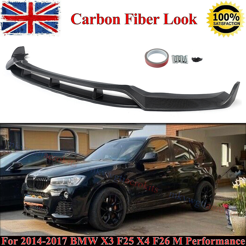Carbon Style M Performance Front Lip Splitter For BMW X3 F25 X4 F26 2014-2017 UK