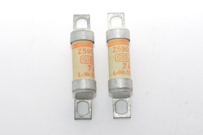 2x Sicherung / Fuse / Fusetron von SIBA Typ Z50119, 7 A / 10.5 x 33.5 mm, NOS