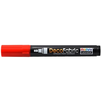 Uchida DecoFabric Opaque Paint Marker Chisel Tip-Red 5A00219T-1G43B