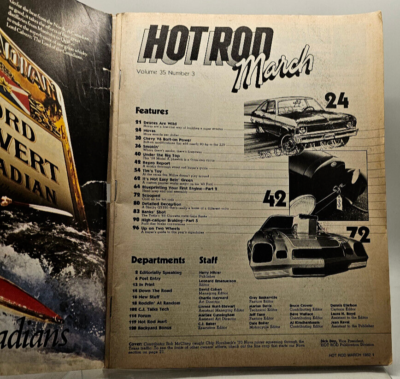 Magazine Hot Rod Rare Pacific Edition 1982 – Édition Collector Salon Hot Rod – Occasion Bon état