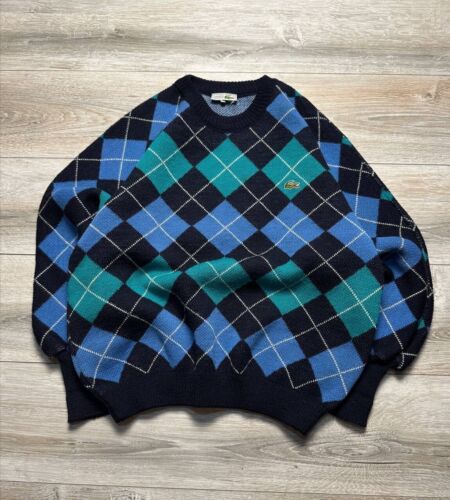 Elegant Lacoste Chamise sweater in multicolor wool Medium - Afbeelding 1 van 8