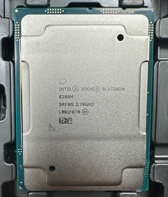 Intel Xeon Platinum 8280M SRF9Q 2.7-4.0GHz 28 Core 205W LGA3647 - Processore Server Usato