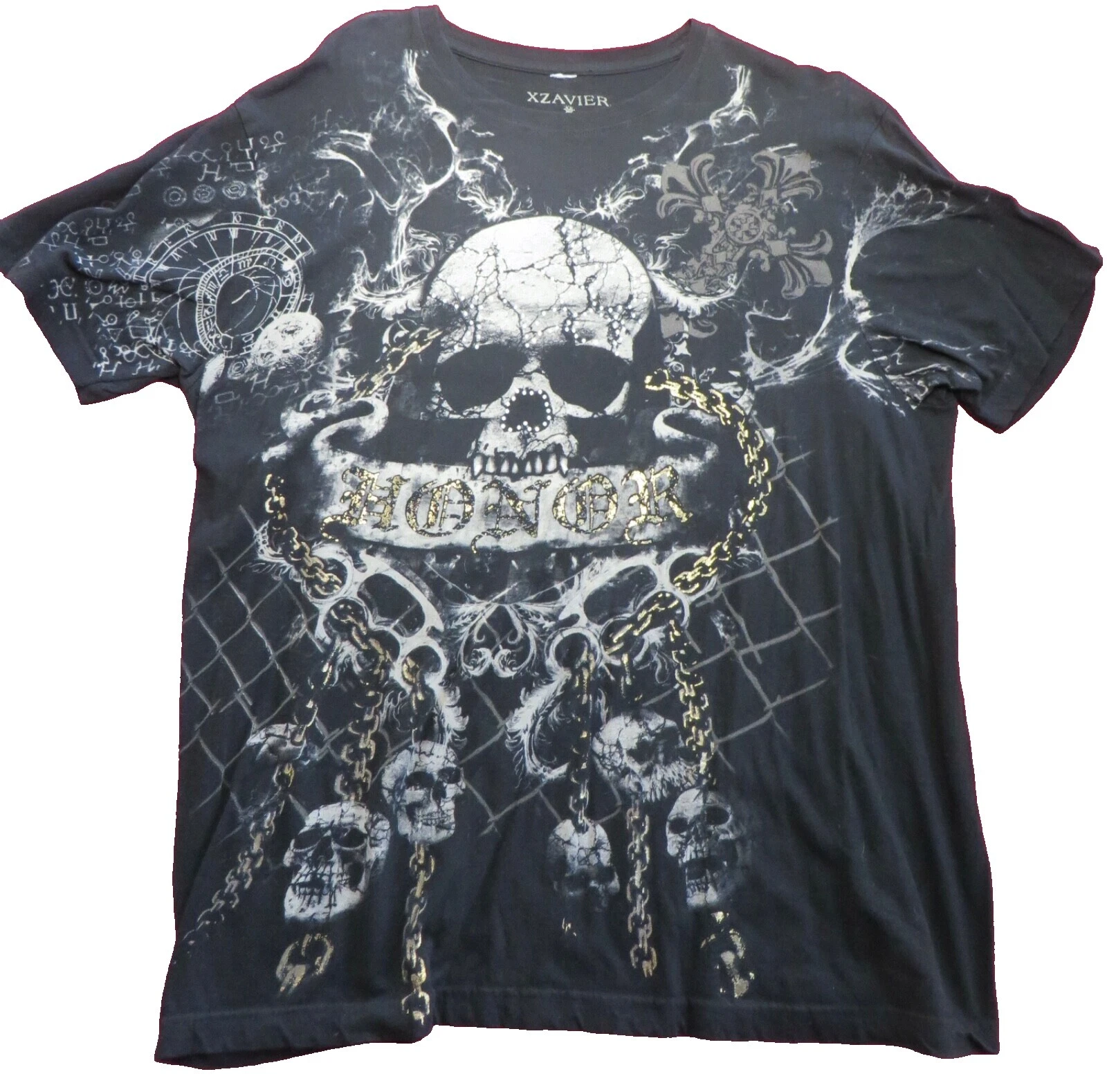 Camiseta de manga corta adornado Camisetas vintage de hombre para De hombre