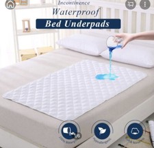 Bed Pads for Incontinence Washable Non-Slip Waterproof 33" x 18" Adults, Dogs, K