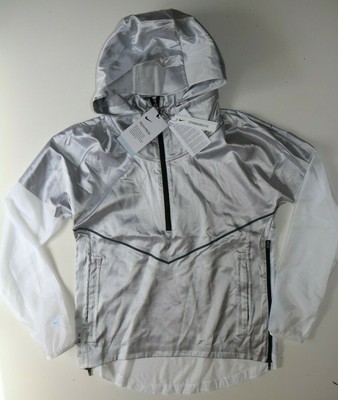nike tech pack metallic silver jacket